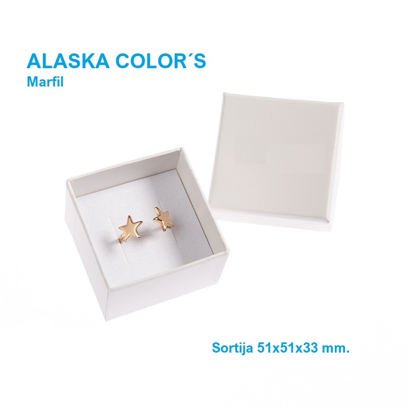 Alaska Color´s MARFIL sortija 51x51x33 mm.